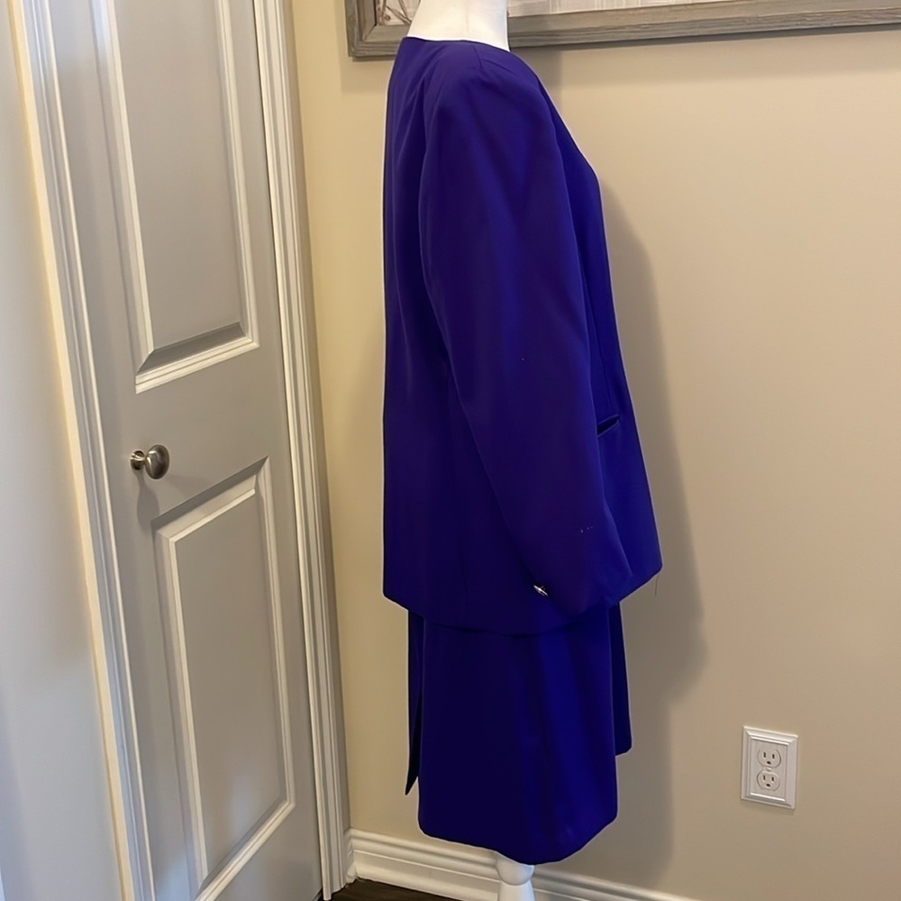 Suitsme Woman’s Purple Business Suit 16 Midi lined - Picture 6 of 16